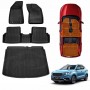 3D All-Weather Floor Mat Boot Liner Carpet for MG ZS/ZST 2018-2024 Heavy Duty Cargo Trunk Mat Luggage Tray