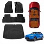3D All-Weather Floor Mat Boot Liner Carpet for MG ZS EV Electric SUV 2020-2025 Heavy Duty Cargo Trunk Mat Luggage Tray