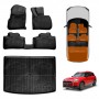 3D Floor Mats Boot Liner Set for MINI Countryman U25 2024-Onwards All Weather Heavy Duty Cargo Car Trunk Luggage Tray Acessories