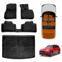 3D Floor Mats Boot Liner Set for MINI Countryman U25 2024-Onwards All Weather Heavy Duty Cargo Car Trunk Luggage Tray Acessories