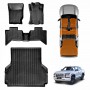 3D Floor Mats Tub Liner for Mitsubishi Triton MV Double Cab 2024-Onwards With Plastic Tub All Weather Heavy Duty Cargo Car Trunk Luggage Tray