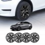 Tesla Model Y 2022-2024 Gemini Wheel Protector Cover Caps 19 Inch Rim Hubcap Replacement Hub Cap Matt Black