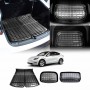 Carbon Fiber Texture Boot Liner for Tesla Model Y 2022-2024 Heavy Duty Front Rear Well Storage Cargo Trunk Cover Mat Luggage Tray