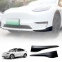 Tesla Model Y 2022-2024 Car Front Bumper Corner Guard TPE Protector Protective Cover Trim Exterior Accessories