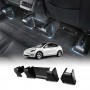 Tesla Model Y 2022-2024 Rear Under Seat Slide Rail Track Guards Pad Cover Protector Anti-Kick Corner Protection