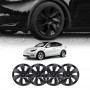 Tesla Model Y 2022- 2024 Wheel Protector Cover Caps 19 Inch Rim Hubcap Hub Cap Matt Black (Set of 4)