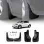 Tesla Model Y 2022-2024 Mud Flaps Splash Guards Mudguard Fender Front and Rear Set of 4 - Medium Edge PP Version