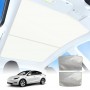 Tesla Model Y 2022-2024 2in1 Glass Roof Sun Shades UV protection Sunroof Mesh Top Window Blind Crystal White