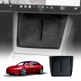 Black Silicone Anti-Slip Mat For New Tesla Model 3 Highland 2024 Center Console Wireless Charger Protective Pad