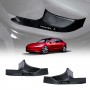 Tesla Model 3 Highland 2024 Carbon Fiber Style Rear Door Sill Plate Protector Car Threshold Scuff Trim Covers Guards Accessories