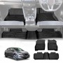 3D Floor Mats for Nissan LEAF ZE1 Series 2017-2025 Heavy Duty All Weather Car Mats Carpet Liner Set