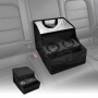 Back Seat Cooler Storage Box with Dual Cup Holders Foldable Insulated Rear Armrest Organiser Car Interior Accessories