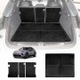 Boot Liner Kick Mats Set for Porsche Macan Electric 2024-Onwards All Weather Heavy Duty Cargo Car Trunk Back Seat Protector
