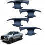 Door Handles Bowl Inserts Cover for Toyota Hilux 2015-2025 Matt Black Protector