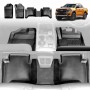 3D Car Mats Floor Liners for Ford Next-Gen Ranger 2022-2025 Door Sill Covered Customized Heavy Duty All Weather Full Set Carpet