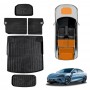 Interior Boot Liners Set for BYD Seal 2023-Onwards All Weather Toolbox Cargo Car Front Trunk Kick Mats Cover Luggage Tray