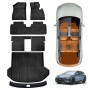 Floor Mats Boot Liner Set for BYD Seal 6 Seal6 Touring Wagon 2026-Onwards Rear Trunk Cargo Kick Back Seat Sill Protector Covers