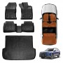 3D Floor Mats Boot Liner Set for Subaru Outback 7th Gen 2025-Onwards All Weather Heavy Duty Cargo Car Trunk Luggage Tray