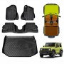 Floor Mats Boot Liner for Suzuki Jimny 3-Door Auto Transmission 2018-Onwards All Weather Heavy Duty Cargo Car Trunk Luggage Tray