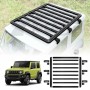 Flat Roof Luggage Rack for Suzuki Jimny 3-Door 2018-Onwards Multi-Functional Expansion Platform Aluminum Alloy