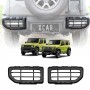 Tail Light Trim for Suzuki Jimny 2018-2025 Matt Black Rear Lamp Taillight Frame Cover Guard Set of 2