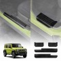 Door Sill Plate Protector Set for Suzuki Jimny XL 5-Door 2023-Onwards Front Rear Entry Car Threshold Scuff Trim Covers Guards Black