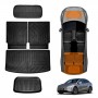 Interior Boot Liners Set for Tesla Model Y L 6-Seat 2026-Onwards All Weather Front Toolbox Cargo Car Trunk Mats Cover Luggage Tray