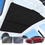 Glass Roof Sunshade Mesh for Tesla Model Y L 6-Seat 2026-Onwards Sunroof Sun Blind Shade UV Heat Insulation Film (Black)