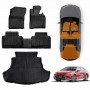 3D Floor Mats Boot Liner for Toyota Camry 2018-2024 All Weather Heavy Duty Cargo Car Trunk Luggage Tray