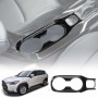 Center Consoles Cup Holder Panel Trim Decor Cover Protector for Toyota Corolla Cross 2022-2025 Carbon Fibre Style