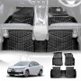 3D Floor Mats for Toyota Corolla Sedan 2013-2019 Heavy Duty All Weather Car Mats Carpet Liner Set