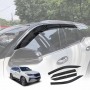 Weathershields for Toyota Fortuner 2015-Onwards Car Weather Shields Wind Deflectors Window Sun Visor 4-Piece Set