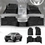 3D Floor Mats for Toyota Hilux Dual Cab Auto 2016-2025 Heavy Duty All Weather Car Mats Carpet Liner Set