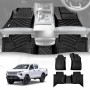 3D Floor Mats for Toyota Hilux Dual Cab Auto 2025-Onwards Heavy Duty All Weather Car Waterproof Interior Protection Liner Set