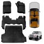 3D Floor Mats Boot Liner Set for Toyota Landcruiser 70/76 Series 2012-2023 All Weather Heavy Duty Cargo Car Trunk Luggage Tray