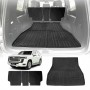 Boot Liner Set for Toyota Landcruiser 300 LC300 2021-Onwards 5-Seater Diesel Heavy Duty Car Trunk Cargo Kick Mats Back Seat Protector