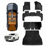 Floor Mats Boot Liner Set for Toyota Landcruiser 300 LC300 2021-Onwards 5-Seater Diesel Heavy Duty Cargo Kick Back Seat Protector Cover
