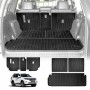 Boot Liners Kick Mats Set for Toyota Prado 150 Series 7 Seats 2009-2024 All Weather Heavy Duty Cargo Car Trunk Back Seat Protector