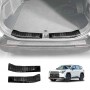 Rear Bumper Guard Trims for Toyota RAV4 6th Gen 2026-Onwards Black Boot Trunk Step Panel Protector Plate Accessories Set of 2