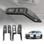 Power Window Control Switch Panel Trims for Toyota RAV4 6th Gen XA60 2026-Onwards Carbon Fiber Style Decor Cover Protector Set