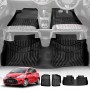 3D Floor Mats for Toyota Yaris Hatch 2011-2020 Heavy Duty All Weather Car Mats Carpet Liner Set
