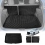 Boot Liner Kick Mats Set for Toyota Yaris Hatch 2020-Onwards All Weather Heavy Duty Cargo Car Trunk Back Seat Protector