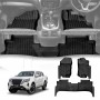 3D Floor Mats for Nissan Navara NP300 D23 Dual Cab 2015-2025 Heavy Duty All Weather Car Carpet Liner Set Accessories