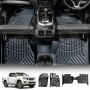 3D Floor Mats for Nissan Navara NP300 D23 2015-2025 WITH Cup Holders Heavy Duty All Weather Car Liners 