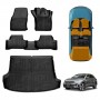 3D Floor Mats Boot Liner Set for Volkswagen VW T-Roc 2020-Onwards All Weather Heavy Duty Cargo Car Trunk Luggage Tray