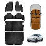 3D Floor Mats Boot Liner Set for Volvo EX30 2024-Onwards All Weather Heavy Duty Cargo Kick Mats Back Seat Protector Cover