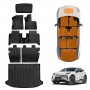 Floor Mats Boot Liner Set for Zeekr X 2024-Onwards All Weather Heavy Duty Car Front Trunk Cargo Kick Back Seat Protector Cover